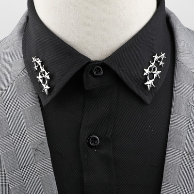 1 pereche de broșă retro broșă pentru guler frunze de copac de modă vintage, cămăși cu coroană scobită, costume, accesorii de bijuterii pentru piept