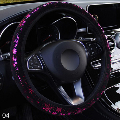 Hot univerzális autó kormánykerék burkolat hópehely mintás hópehely minta, amely megmutatja a személyiséget női lányoknak 37-38 cm-es készlet