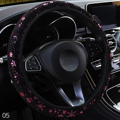 Hot univerzális autó kormánykerék burkolat hópehely mintás hópehely minta, amely megmutatja a személyiséget női lányoknak 37-38 cm-es készlet