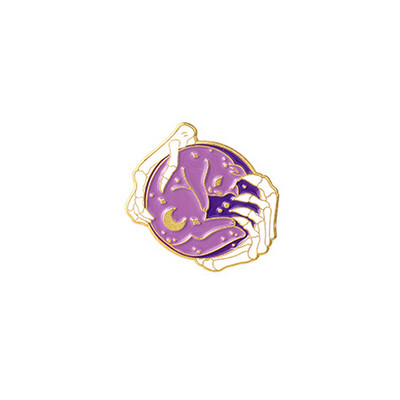 Creativ la modă desen animat drăguț Halloween vrăjitoare picătură de ulei broșă rever insignă pin geanta denim cadou bărbați femei bijuterii de modă decorare