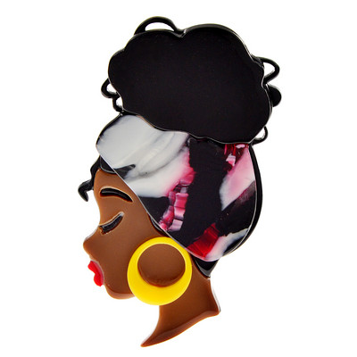 CINDY XIANG akril anyag acetát rost afrikai női bross tű, gyönyörű lány ékszer kiváló minőségű új dizájn