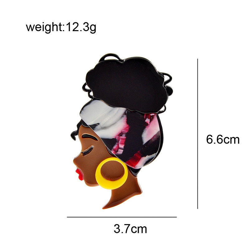 CINDY XIANG akril anyag acetát rost afrikai női bross tű, gyönyörű lány ékszer kiváló minőségű új dizájn