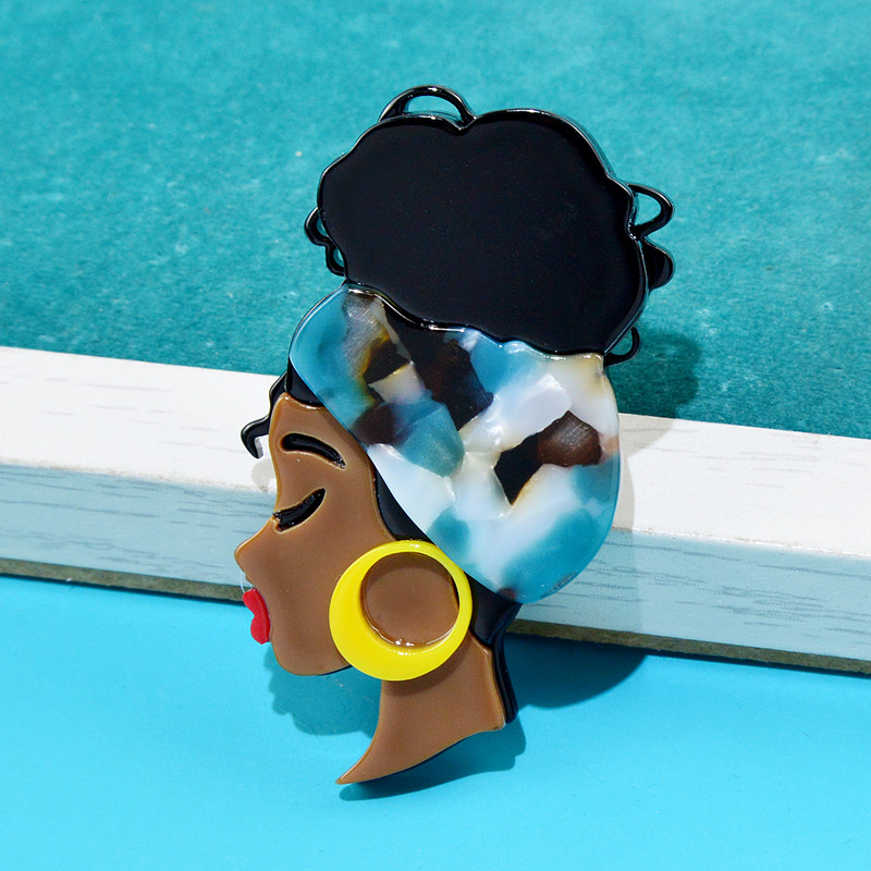 CINDY XIANG akril anyag acetát rost afrikai női bross tű, gyönyörű lány ékszer kiváló minőségű új dizájn