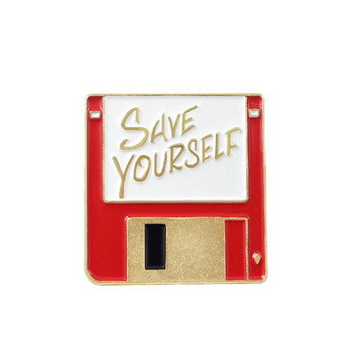 Moda Creativ Cartoon U Disk, Retro CD, Fax Machine Picătură de ulei Broșă Pin Geanta Denim Cadou Bărbați Femei Accesorii de bijuterii de modă