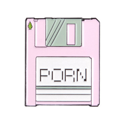 Moda Creativ Cartoon U Disk, Retro CD, Fax Machine Picătură de ulei Broșă Pin Geanta Denim Cadou Bărbați Femei Accesorii de bijuterii de modă