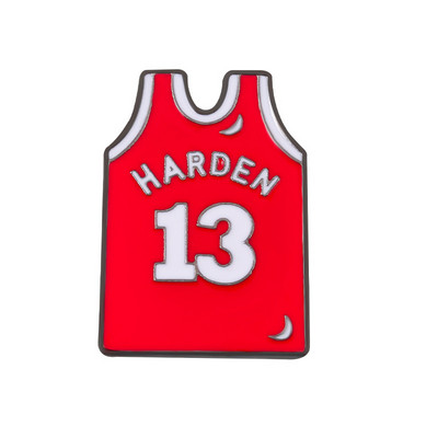 Broșă în formă de jerseu de baschet de modă creativă, unisex, pentru sport, smalț, îmbrăcăminte sportivă, geantă cu minge, insigna, accesorii de bijuterii