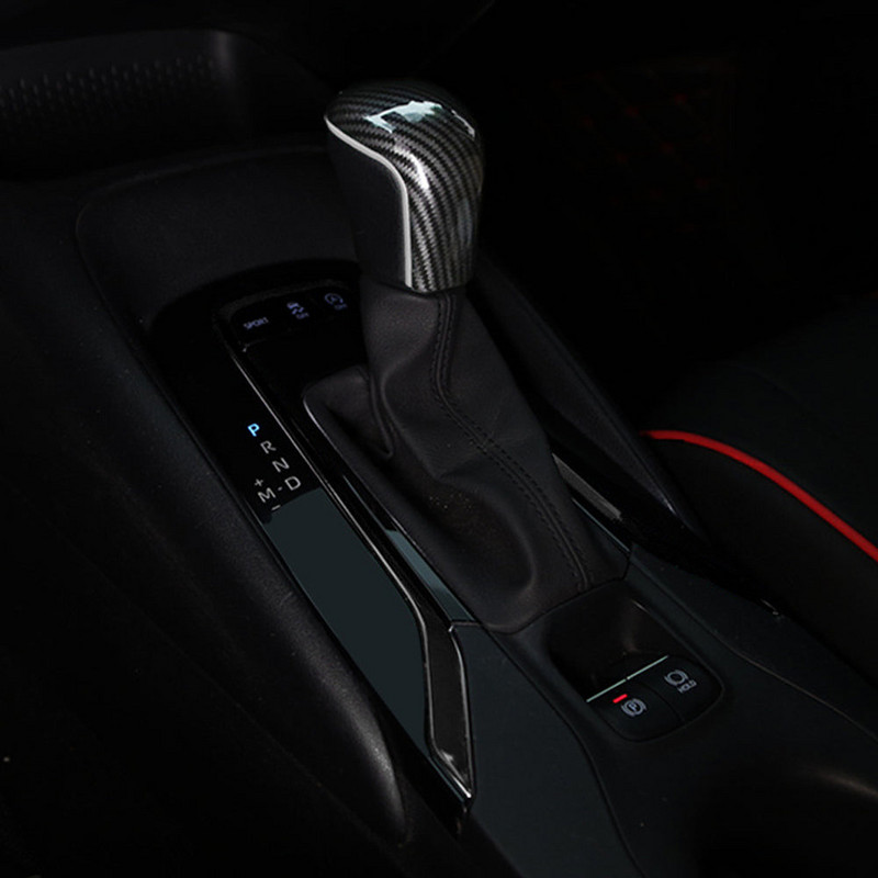 Capac pentru schimbător de viteze pentru interiorul mașinii, capac pentru cap de viteză, culoare dublă, accesorii pentru Toyota Corolla 2019 2020 2021