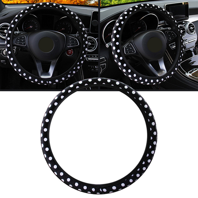 38 cm 15 inch capac volan bricolaj capac roată moale pluș volan stil mașină interior accesorii auto