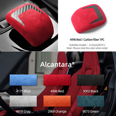 BETTERHUMZ Alcantara pentru Mercedes V177 W177 A180 A200 Interior din fibră de carbon pentru buton schimbător de viteze, accesorii autocolante