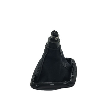 Копче за скоростен лост за автомобил с черна кожена хромирана капачка за Skoda Octavia II 2 A5 MK2 2004 2005 2006 2007 2008 2009 2010
