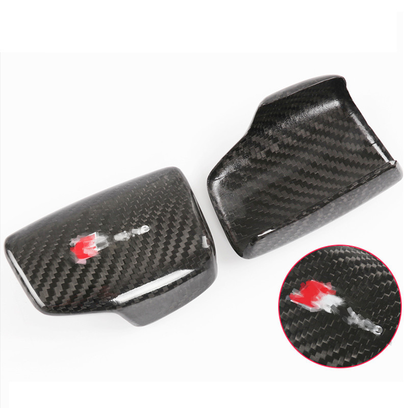 Anglies pluošto pavarų perjungimo rankenėlės dangtelio rankenos dekoravimo lipdukas Automobilio stilius, skirtas Audi A3 A4 A5 A6 A7 Q2 Q3 Q5 Q7 S6 S7 priedai