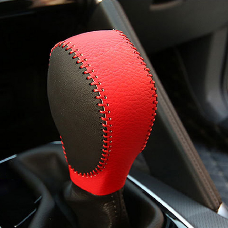 Capac pentru buton schimbător de viteze AT din piele pentru Samsung QM5 QM6 pentru Renault Koleos Captur Clio Scenic Kadjar Fluence Talisman Megane