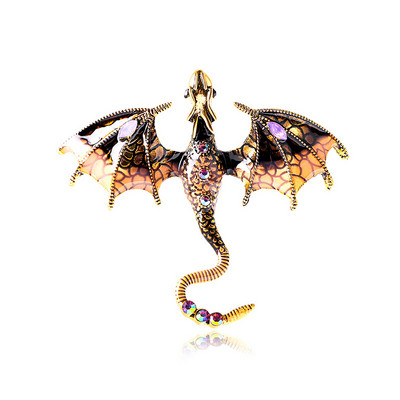 Broșă email Dragon Fly Frumos Legand Animal Pin 3 culori disponibile Bijuterii de iarnă de înaltă calitate Nou 2023
