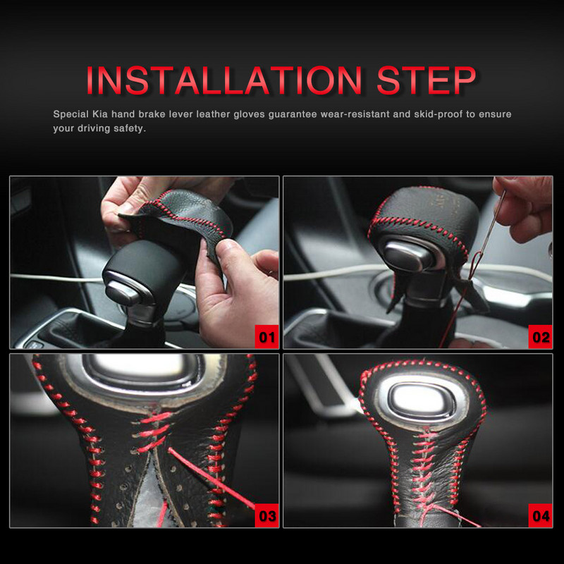 Husă din piele de vacă pentru Kia Rio K2 Sportage Optima K5 niro 2017 2018 AUTOMAT capac buton schimbător viteze husă