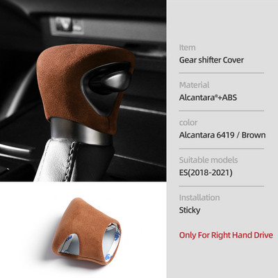 BETTERHUMZ Alcantara pentru Lexus ES260 ES200 ES300 h 2018-2021 autocolant capac mâner schimbător de viteze muluri interioare accesorii auto