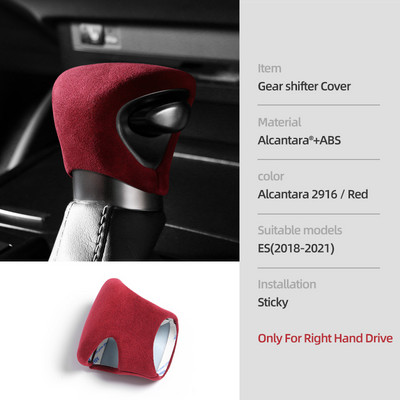 BETTERHUMZ Alcantara pentru Lexus ES260 ES200 ES300 h 2018-2021 autocolant capac mâner schimbător de viteze muluri interioare accesorii auto