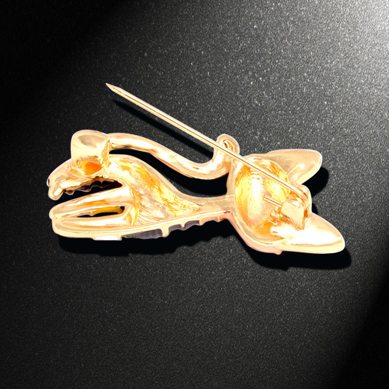 2022 drăguț email corsage vopsea pisică broșă unisex femei și bărbați broșă pin design animal bijuterii de modă în stil chinezesc din porțelan