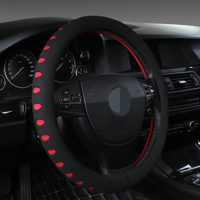 Universālie automobiļu pretslīdes stūres rata pārsegi 37CM-38CM auto stila sporta auto stūres rata pārsegi