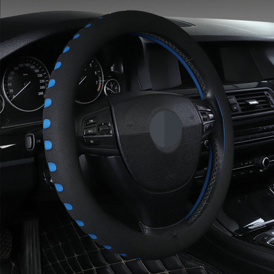 Universālie automobiļu pretslīdes stūres rata pārsegi 37CM-38CM auto stila sporta auto stūres rata pārsegi