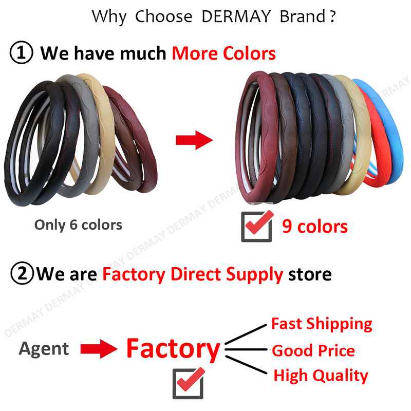 Universal κάλυμμα τιμονιού αυτοκινήτου αντιολισθητικά καλύμματα για αναπνεύσιμα καλύμματα αυτοκινήτου στο τιμόνι αυτοκινήτου στο εσωτερικό του σαλονιού