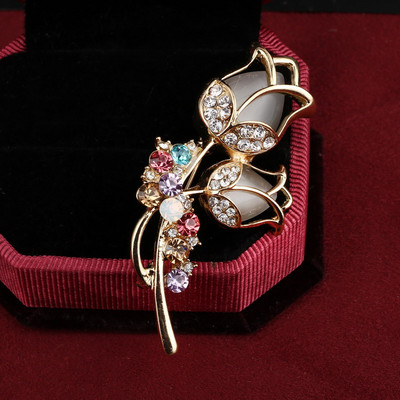 ZOSHI Broșă Moda Păianjen Cristal Ace Flori Broșe Bijuterii de nuntă Bijuterie Corsaj Rochie Broșă Broșă Accesorii