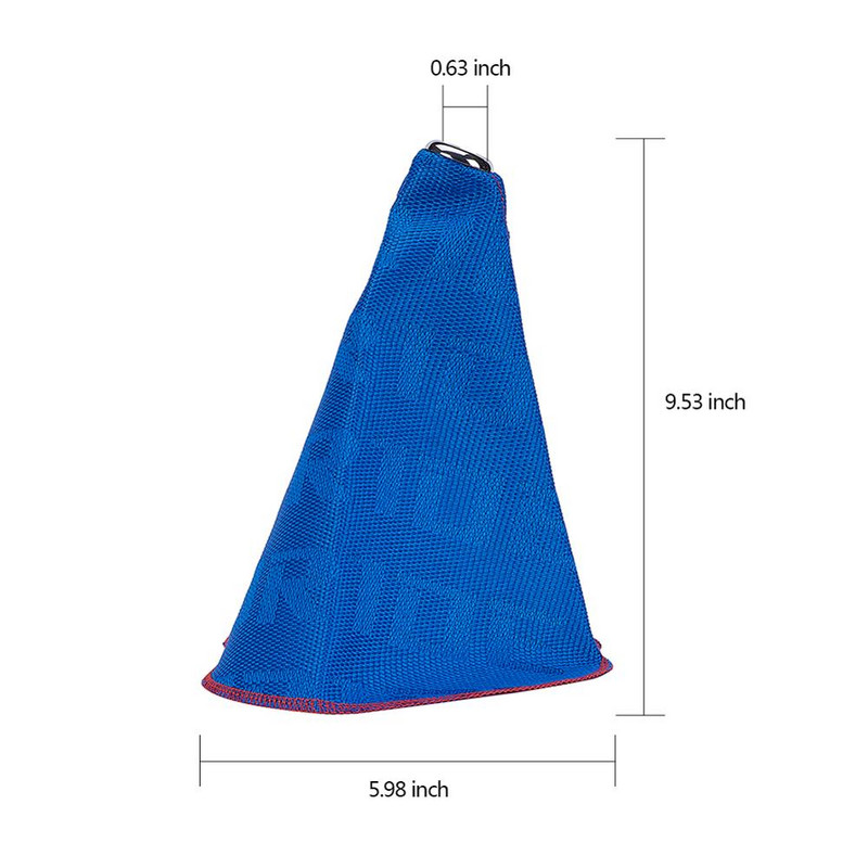 Universal Car Gearstick Gheter Buton schimbător Gear Boot Manșon Capac de praf Pânză albastră