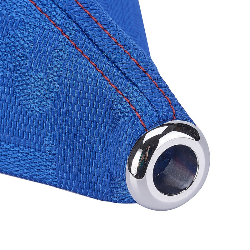 Universal Car Gearstick Gheter Buton schimbător Gear Boot Manșon Capac de praf Pânză albastră