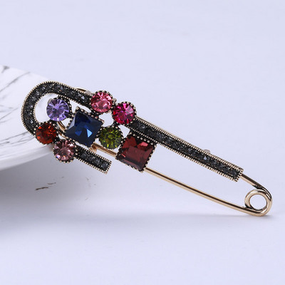 Broșe Crytsal Safe Pin pentru femei Broșă mare vintage, design de primăvară, broșă pentru pulover, strasuri, corsaj, cadou 2022