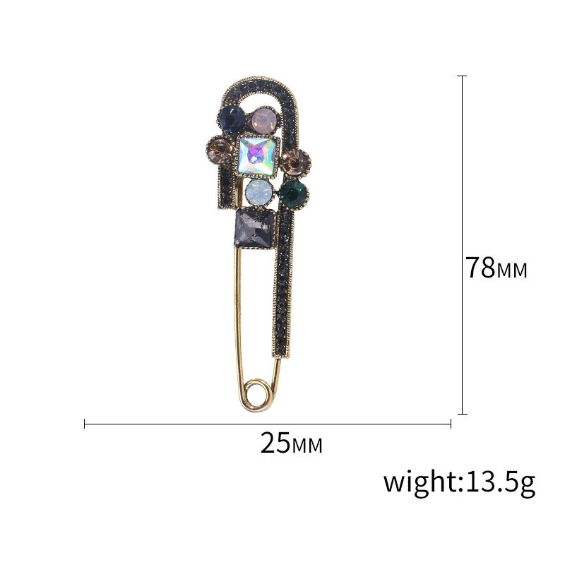Broșe Crytsal Safe Pin pentru femei Broșă mare vintage, design de primăvară, broșă pentru pulover, strasuri, corsaj, cadou 2022