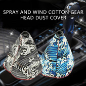 Capac schimbător de viteze pentru mașină, stil japonez, pânză universală, pârghie de viteză, Samurai Sakura Protector, accesorii pentru interior auto