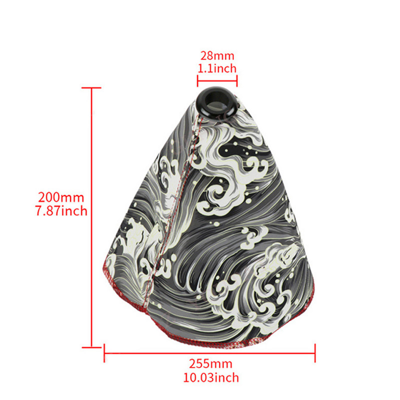 Capac schimbător de viteze pentru mașină, stil japonez, pânză universală, pârghie de viteză, Samurai Sakura Protector, accesorii pentru interior auto