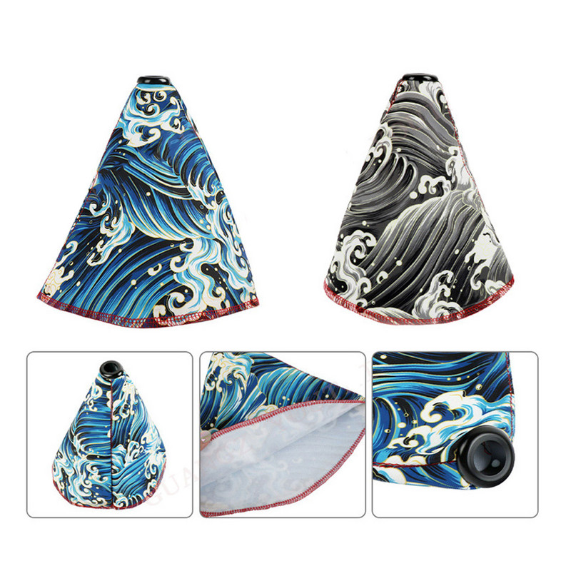 Capac schimbător de viteze pentru mașină, stil japonez, pânză universală, pârghie de viteză, Samurai Sakura Protector, accesorii pentru interior auto