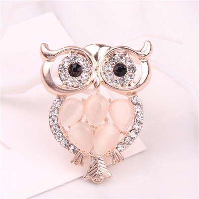 TODOX Opal Stone broșe femei minunate desene animate cristal fluture animal insectă stras ace bărbat înger model cadouri multi stil