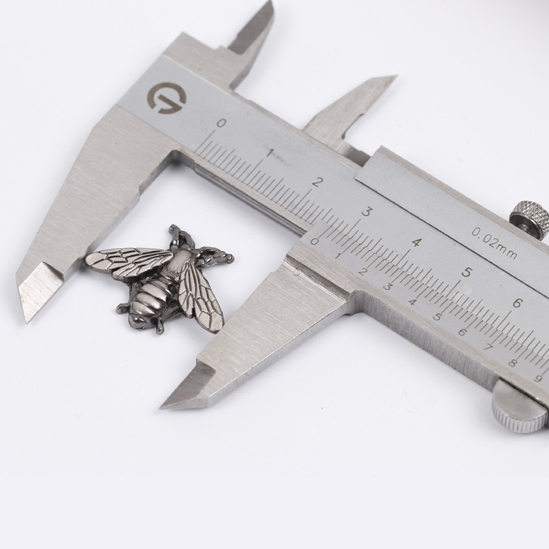 2 buc. Broșă cu închizătoare din aliaj metalic albină retro, broșă clasică de afaceri pentru bărbați, broșă cu insecte, argint antic, culoare aurie 27mm X 20mm