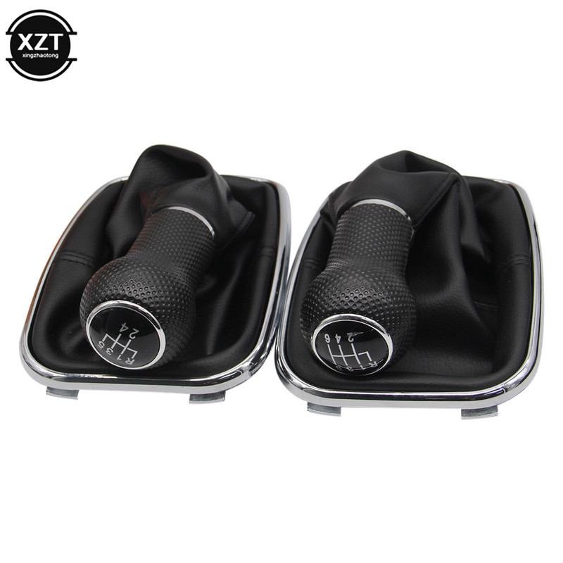 5-käiguline käiguvahetuskäepide Käigukangi tolmusaabas Käsipall PU nahk Volkswagen VW 2003-2008 Golf 4 IV MK4 GTI R32 Jetta MK4 GTi jaoks