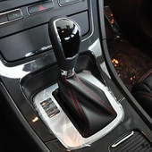 Jauna pilna āda AT automātiskās pārnesumkārbas automašīnas pārnesumu pārslēgšanas poga priekš Ford Mondeo Mk4 S-MAX Galaxy Gear Handle Ball Car Styling
