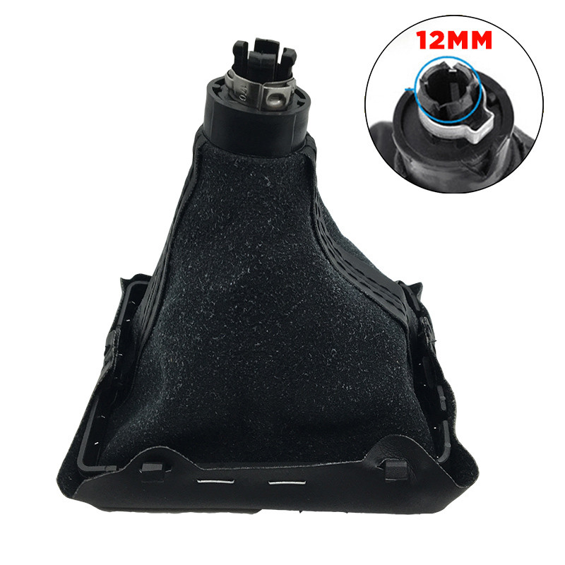 12mm 5-käiguline 6-käiguline auto käiguvahetusnupp Audi A4 A5 S4 B6 B7 B8 8K 8T 8F Q5 8R S Line nahast käiguvahetuskraede pakiruumi kate
