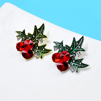 CINDY XIANG Rhinestone Red Χρώμα Φρούτα καρφίτσα Cherry Pin Christmas Design Αξεσουάρ μόδας Χειμερινά κοσμήματα Dropshipping