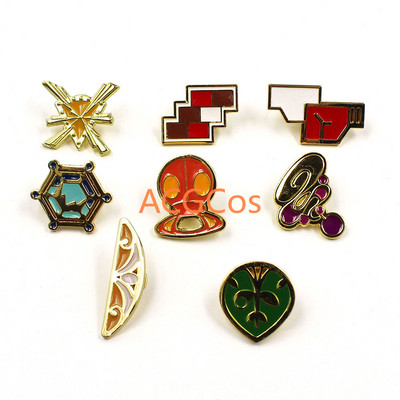 Insigne de gimnastică Pokemone Kanto Johto Hoenn Sinnoh Unova Kalos Regiunea Ligii Insulele Portocalii Ace Broșe Set cutie Monstru de buzunar