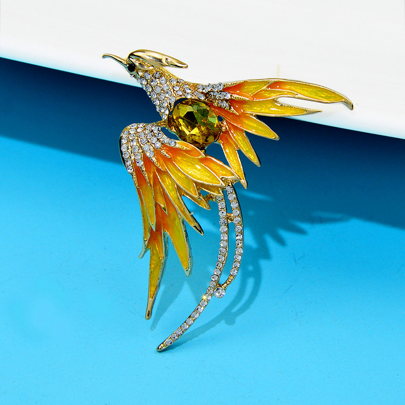 CINDY XIANG 2022, nou sosire, email, broșe de păsări colorate, cu strasuri, bijuterii de înaltă calitate.