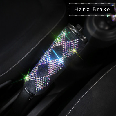 Luksusa kristāla krāsaini Rhinestone automašīnu stūres rata pārsegi Diamante Rhinestone automašīnu pārklāti stūres rata plīša aksesuāri