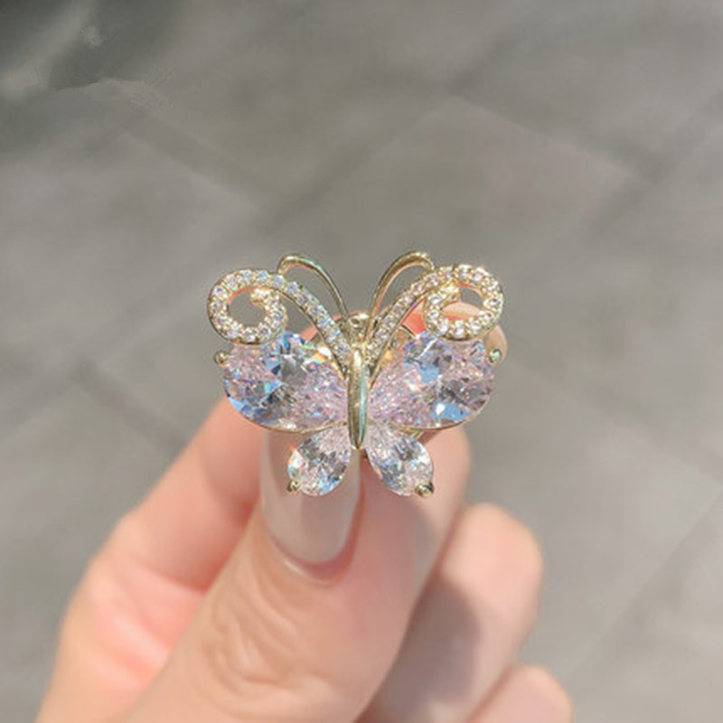 Saldas, jaukas truša ziedu kristāla saktas sievietēm, meitenēm, modes preču veikali maza izmēra dzīvnieku nozīmītes piespraudes Skolas soma rokassomu aksesuāri