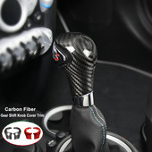 Pentru Mini Cooper R55 R56 R57 R58 R59 R60 R61 Accesorii auto din fibră de carbon reală Decorație interioară autocolant capac schimbător de viteze