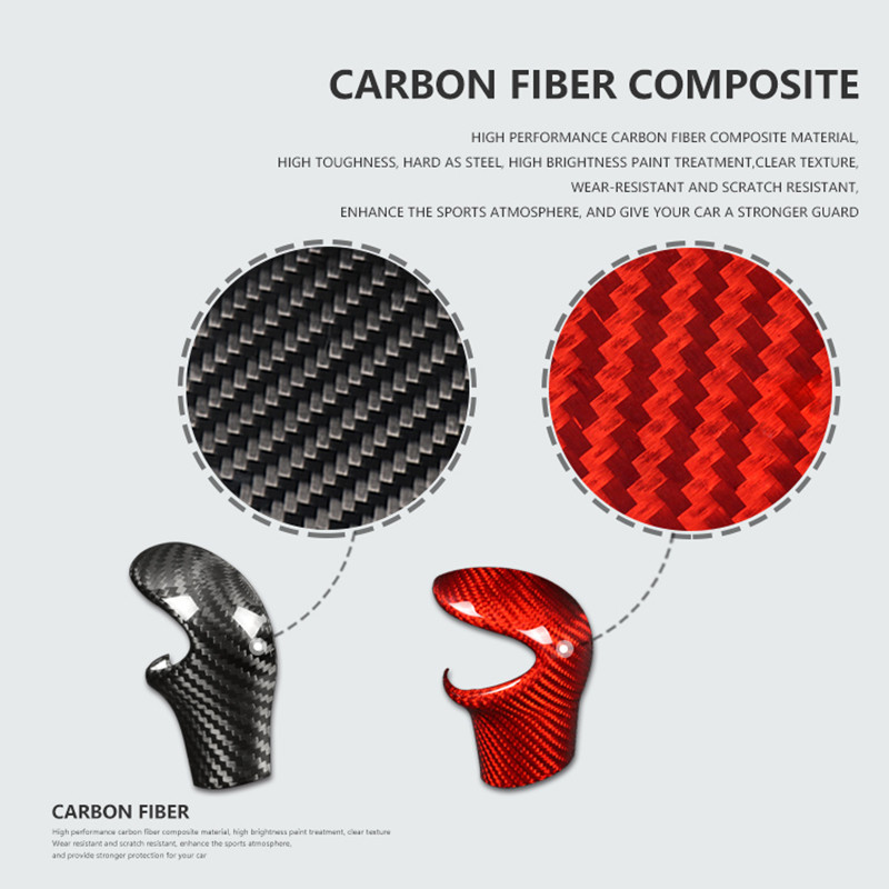 Pentru Mini Cooper R55 R56 R57 R58 R59 R60 R61 Accesorii auto din fibră de carbon reală Decorație interioară autocolant capac schimbător de viteze