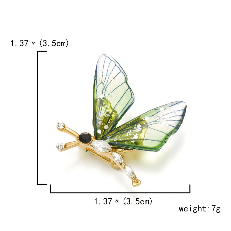 Trendy šareni akrilni kristalni broševi vilin konjic za žene broš kukac pribadača kaput banket koržaž pulover dodaci nakit
