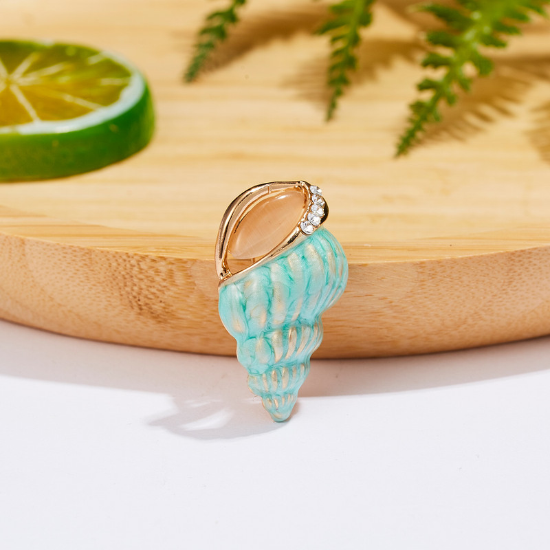 Drăguț melc de mare delfin acvatic animal cu strass pește broșe pentru femei design nou broșă rever bijuterii cadouri accesorii