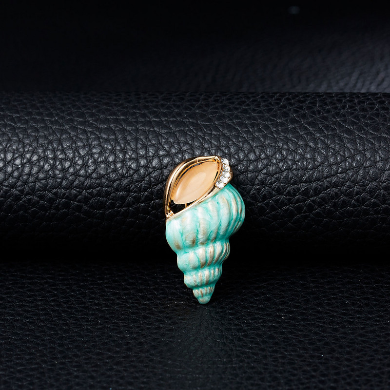 Drăguț melc de mare delfin acvatic animal cu strass pește broșe pentru femei design nou broșă rever bijuterii cadouri accesorii