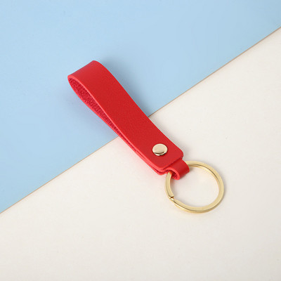 Breloc din piele PU, 8 culori, cadou de afaceri, lanț de chei din piele, bărbați, femei, curea chei pentru mașină, portofel în talie, brelocuri, brelocuri