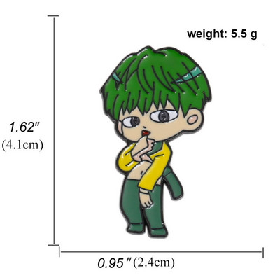 Bandă coreeană EXO broșă și ace emailată figuri de desene animate membri Baekhyun și Chanyeol Blapel Pin Fan Art Collection Cadouri