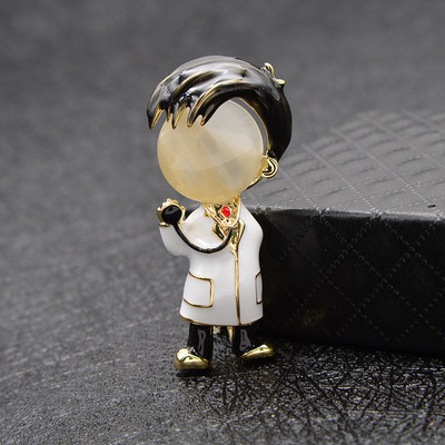 Opal email broșe doctor băieți și fete broșă pentru lucrători medicali ace bijuterii asistentă bijuterii la modă cadou de Ziua Îndrăgostiților 2022